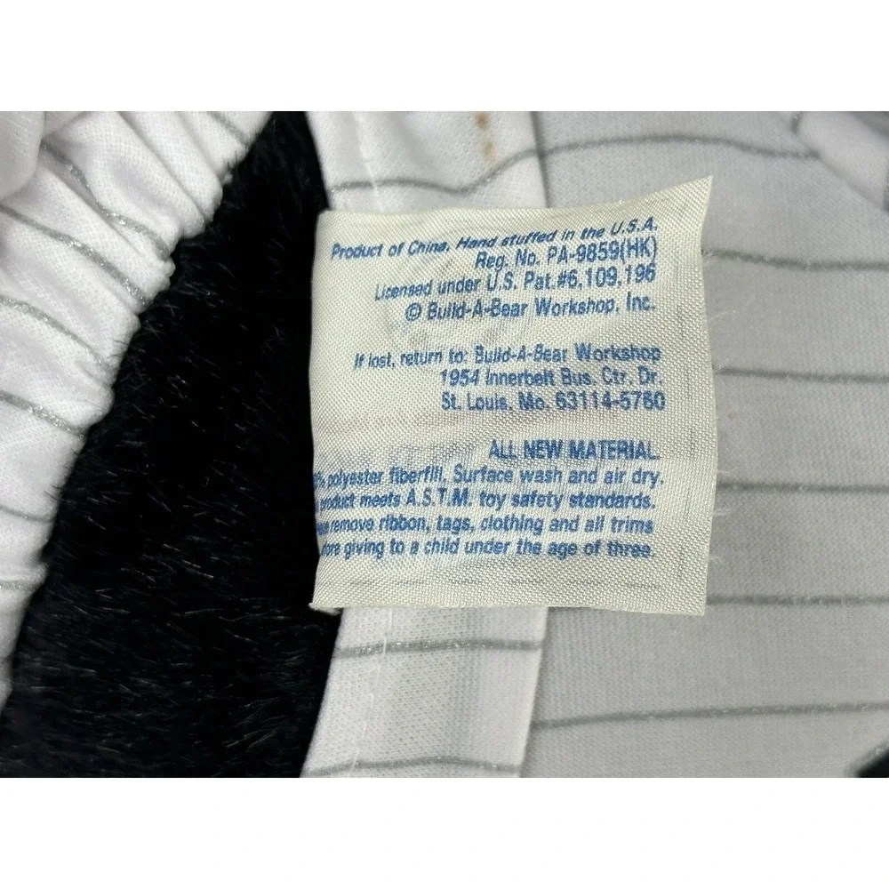 Chicago White Sox Build A Bear Plush 18in Black Bear Baseball‎ Uniform Clete
